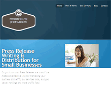 Tablet Screenshot of pressreleaseport.com